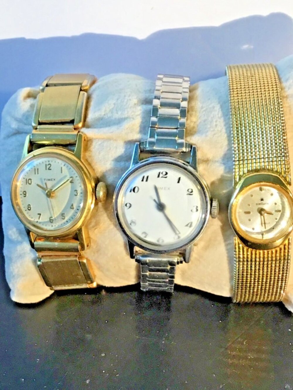 Lot of 3 Ladies Watches – Timex & Stellaris – Vintage Repair/Service